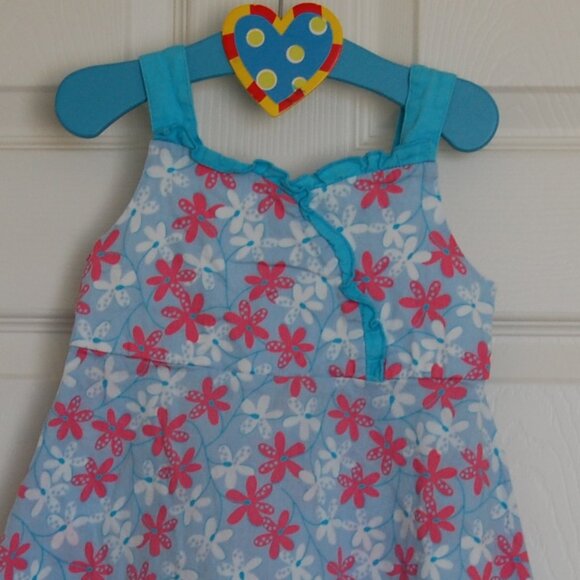 Laura Ashley, Girls Size 4T, Summer Flower Dress, 100% Cotton - Picture 4 of 5